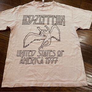 Led Zeppelin Graphic‎ Tee - Light Pink